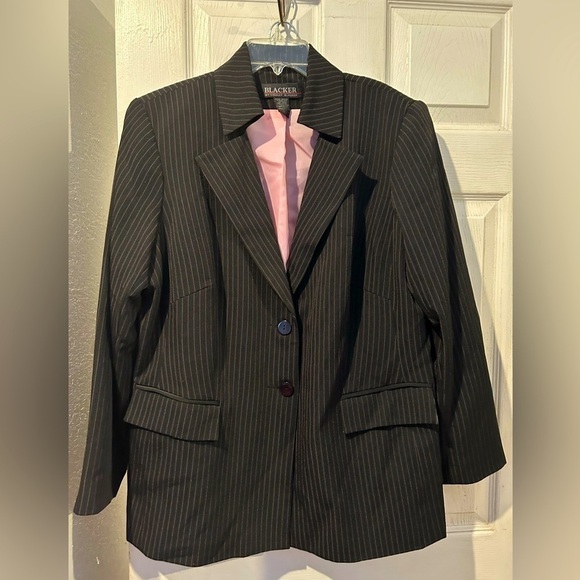NWOT Stanley Blacker Pinstripe Blazer - Picture 1 of 11